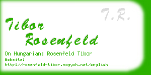 tibor rosenfeld business card